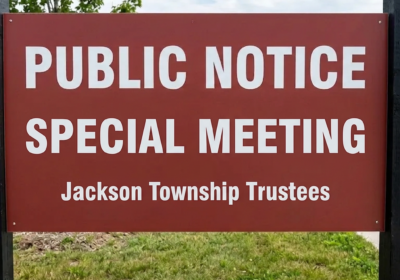 Public Notice Special Meeting Sign