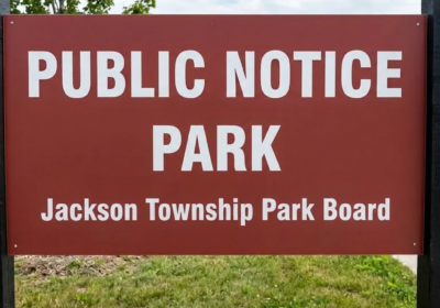 Public Notice Park Board Sign