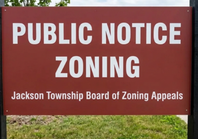 Public Notice Zoning Board Sign